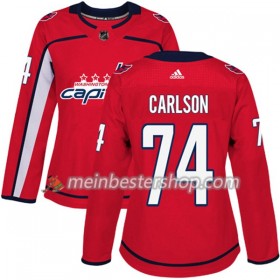 Washington Capitals John Carlson 74 Adidas 2017-2018 Rot Trikot Authentic - Dame
